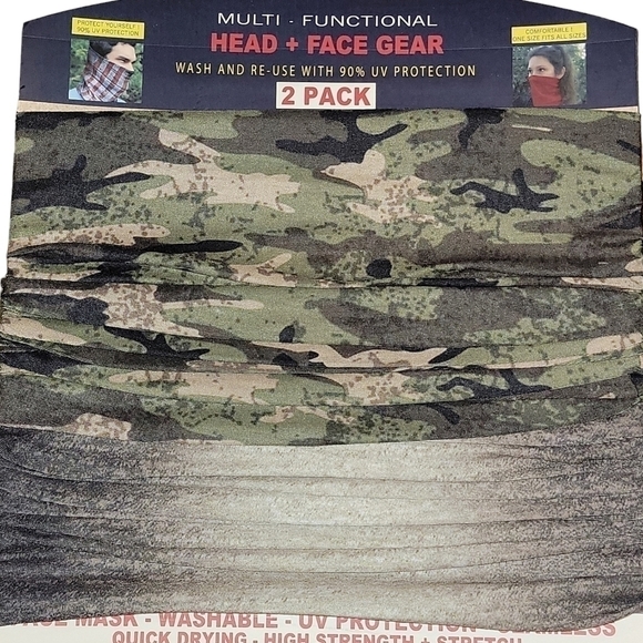 MULTI - FUNCTIONAL HEAD + FACE GEAR 2 pack NEW! - Picture 3 of 12